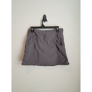 ATHLETA Women Skort SIZE 4 Golf Tennis Gray Skirt Shorts Nylon Pickleball
